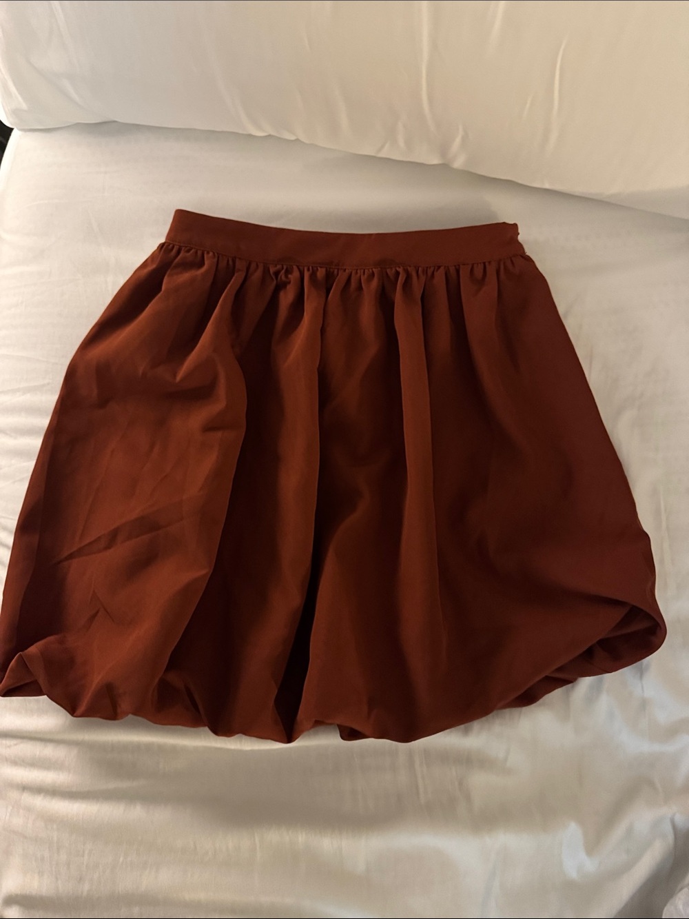 NWT Anthropologie Rust Bubble Skirt